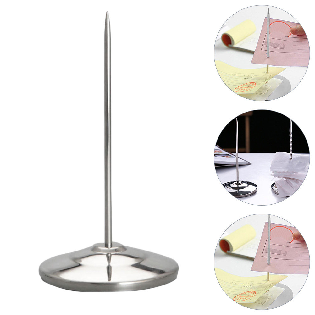 Home Bar And Counter - 1 Stück Edelstahl-Stab, Notizhalter, Büroklammer, Rechnungs-