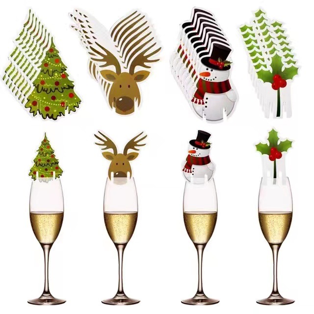 10PCS Weihnachten Tasse Karte  – Cocktail Recipe Book Bewertung und Preis