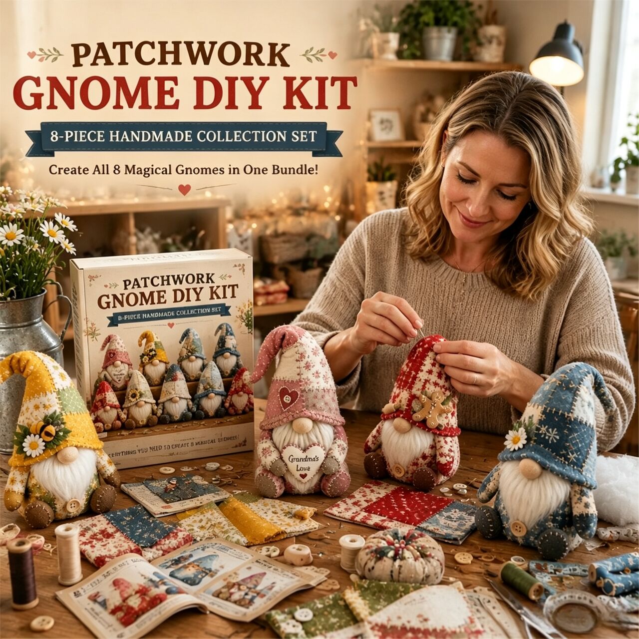 Weihnachts-Patchwork-Gnom DIY- – Home Bargains Bewertung und Preis