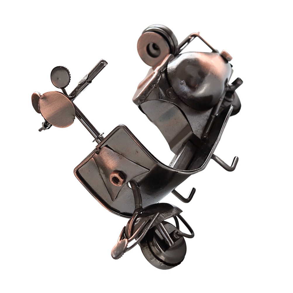 Retro-Eisen-Motorrad-Skulptur  – Home Bar Shelf Bewertung und Preis