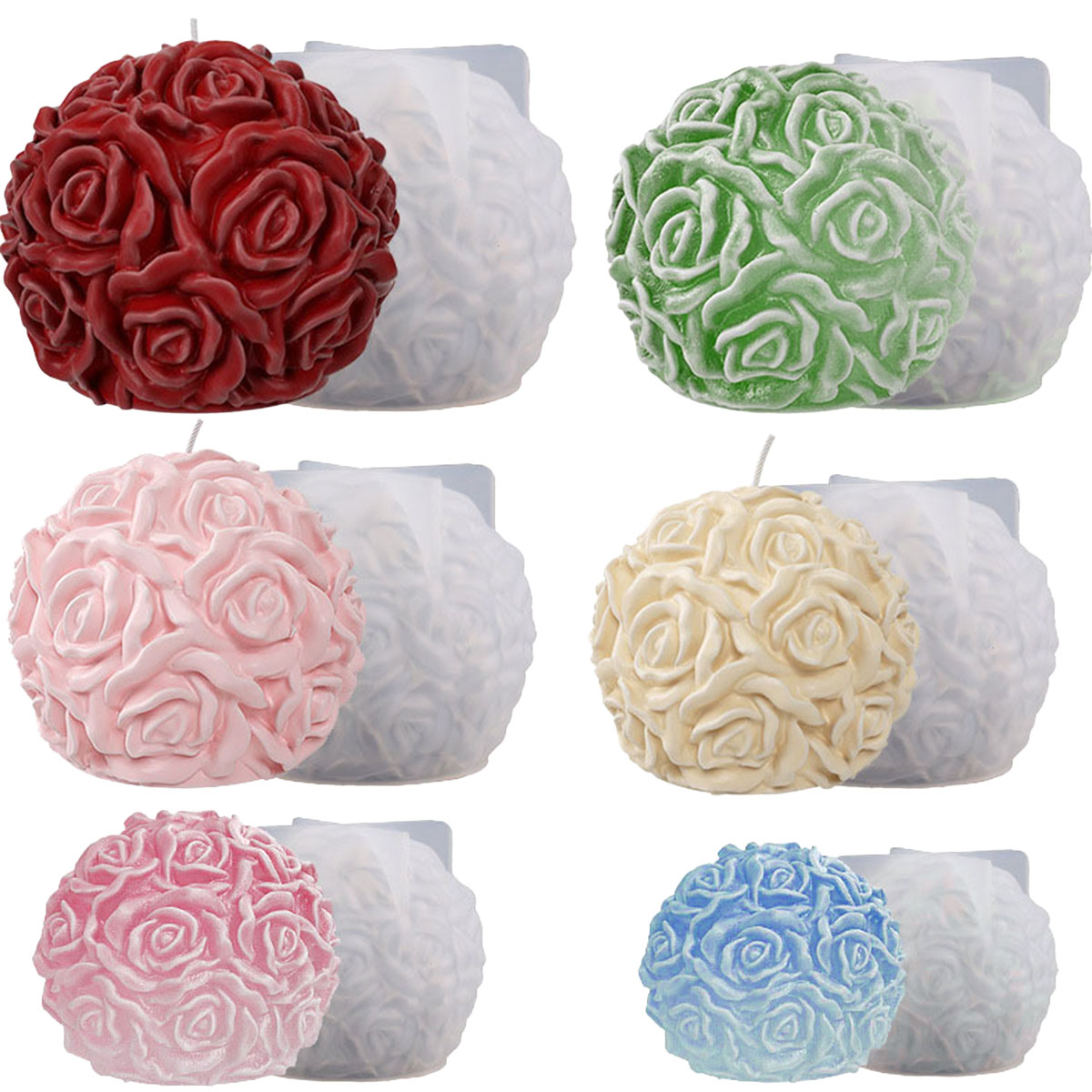 Multi Size Flower Series Kerze – Ice Mold Sphere Bewertung und Preis