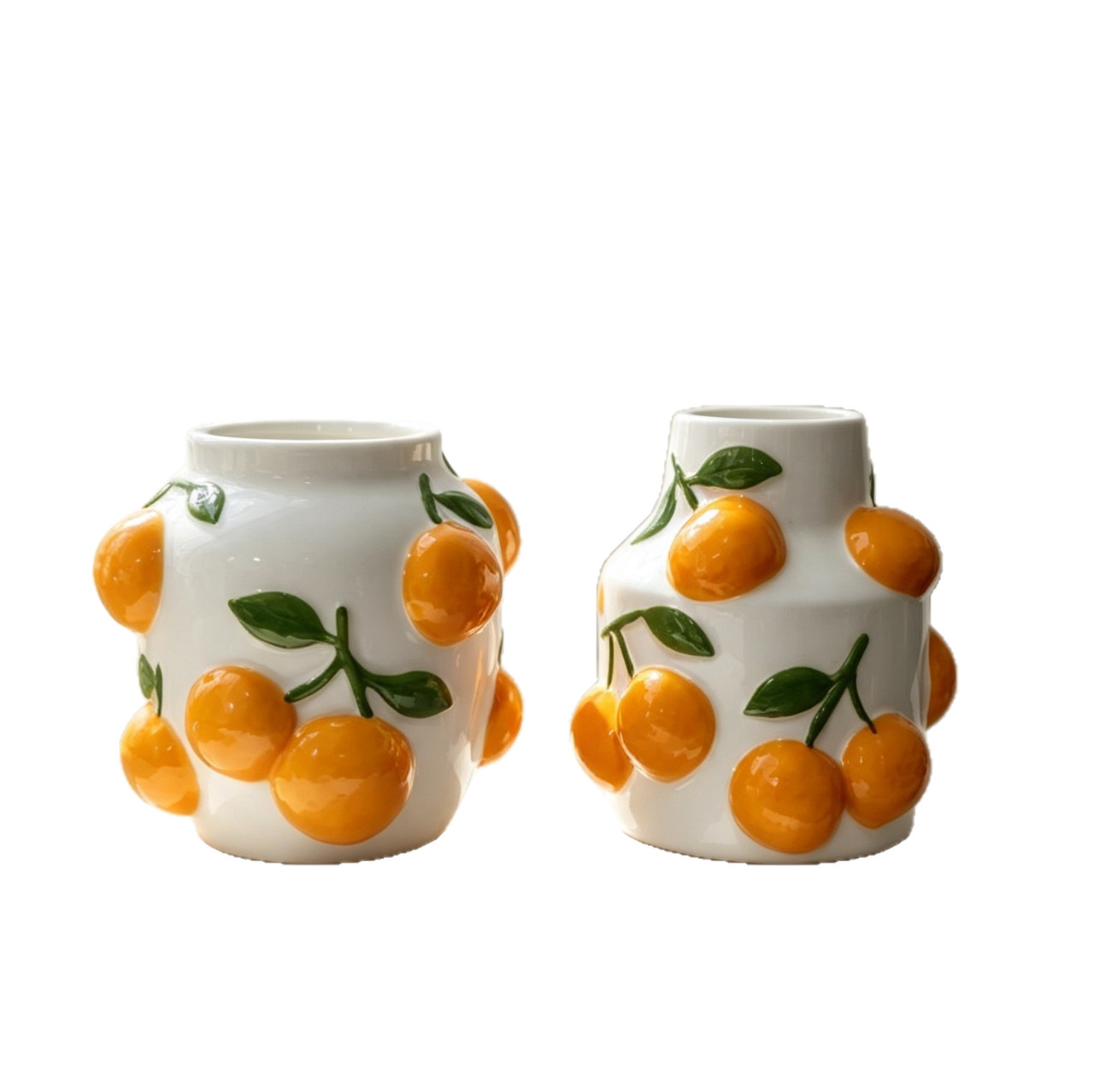 Keramik-Orangenvase, weiße, fr – Home Bar And Counter Bewertung und Preis