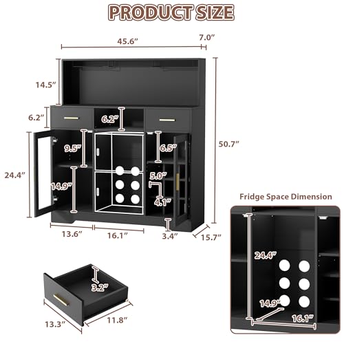 Mini-Kühlschrank mit Stauraum, – Home Bar And Cabinet Bewertung und Preis