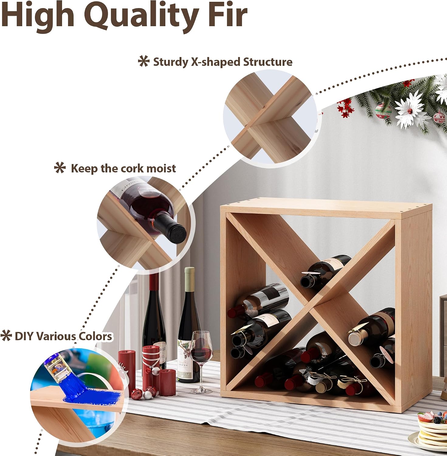 96-Flaschen-Weinregal, freiste – Home Bar Shelf Bewertung und Preis