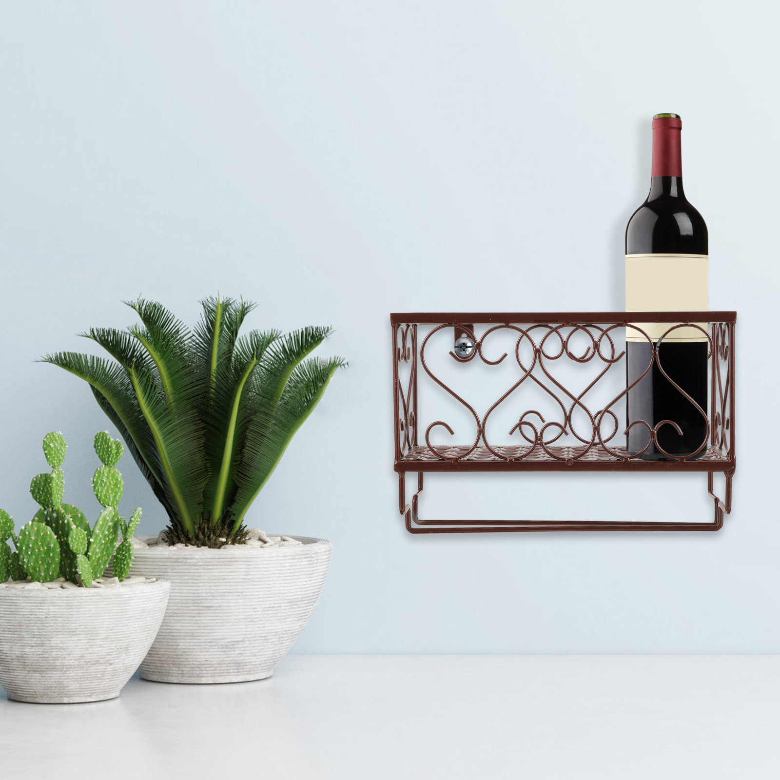 Platzsparendes Wandmontiertes  – Home Bar Shelf Bewertung und Preis