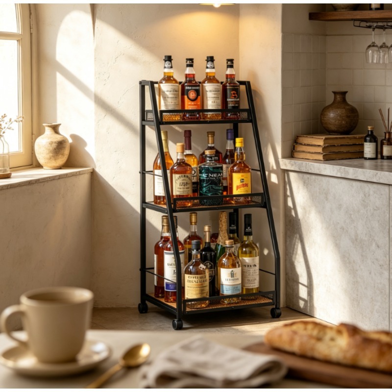 3-stufiges Leiter-Weinregal, f – Home Bar Shelf Bewertung und Preis