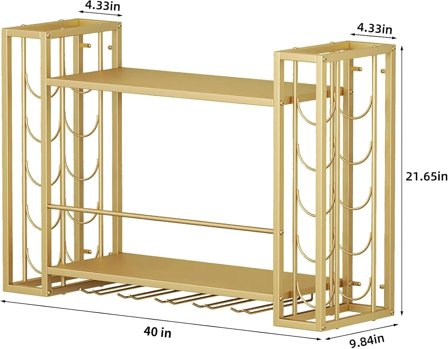 Wandmontiertes Weinregal, Wein – Home Bar Shelf Bewertung und Preis