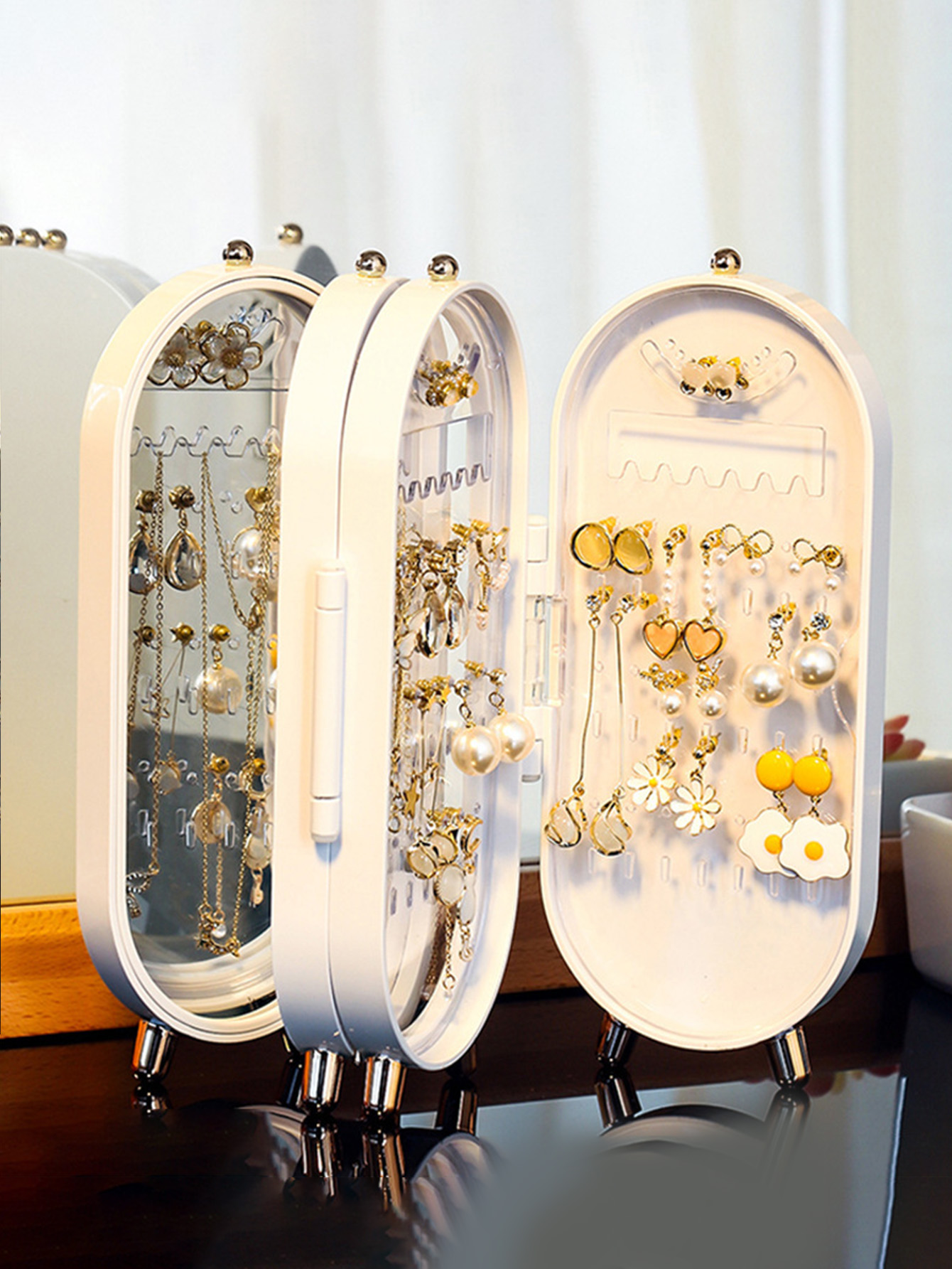 Ovaler Spiegelschmuckschrank m – Bar Cart Gold Bewertung und Preis